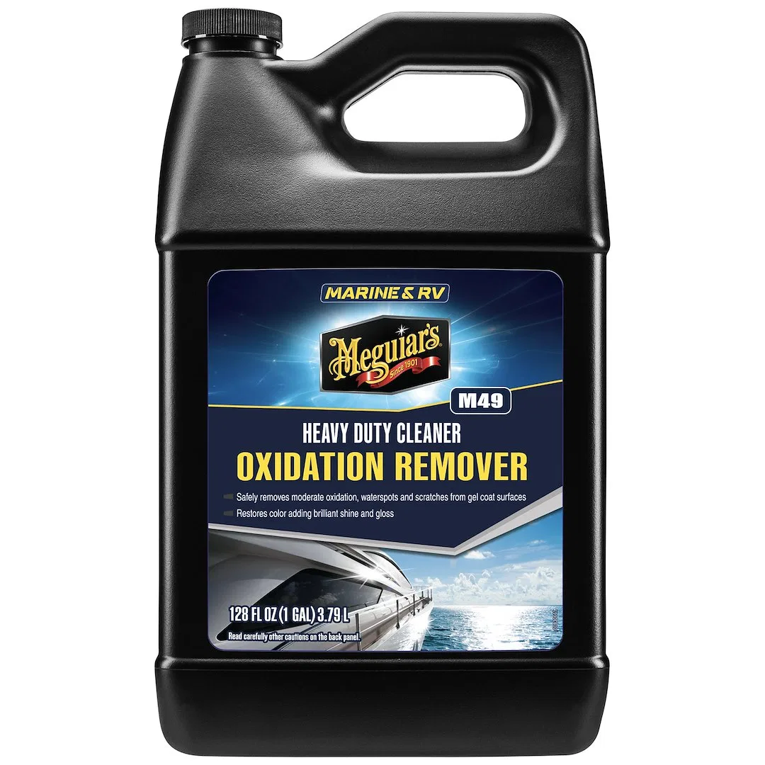 M4901 – MEGUIARS WAX Hull Cleaner, Use To Remove Moderate Oxidation/ Scratches/ Stains and Water Spots For Use On Fib...